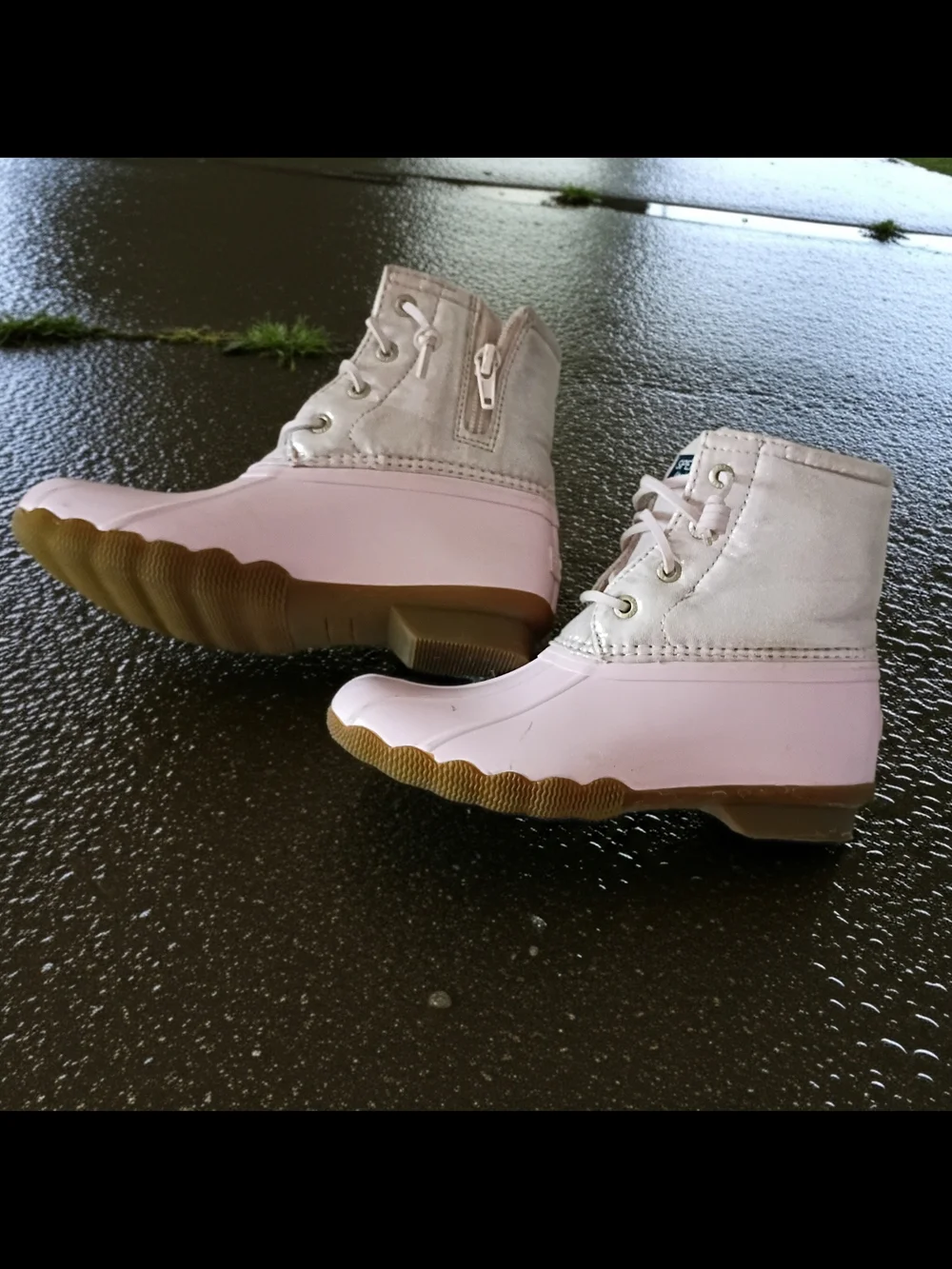 Sperry Pink Duck Boots